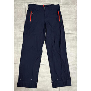 RLX Ralph Lauren Golf Rain Pants Womens S Navy Blue Waterproof Nylon